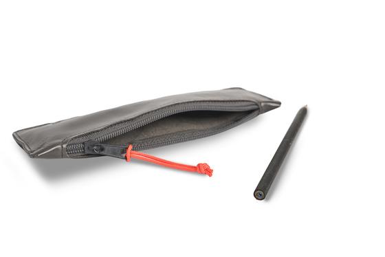 Stiftemäppchen Leder Moosgrau