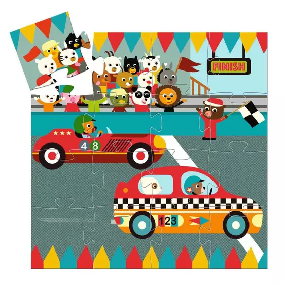 Djeco Puzzle Rennauto 16 Teile