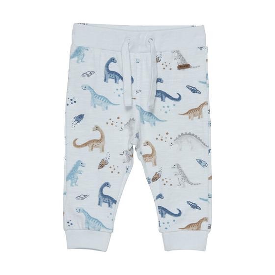 Jerseyhose "Dinos, Planeten, Raketen", Biobaumwolle, hellblau