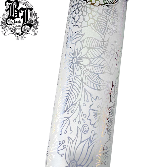 Glasbong, Black Leaf®, Beaker, Sandgestrahlt