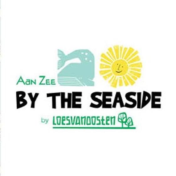 By the Seaside II von Cotton + Steel mit Grumpy Whales und Sonnen-Canvas, Design von Loes van Oosten.