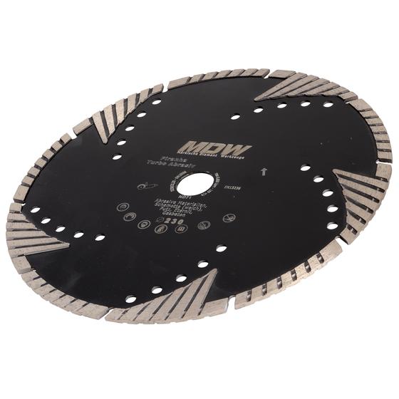 Diamant Trennscheibe <br> Ø 230 mm <br> Typ Piranha abrasiv <br> für weiche Baustoffe