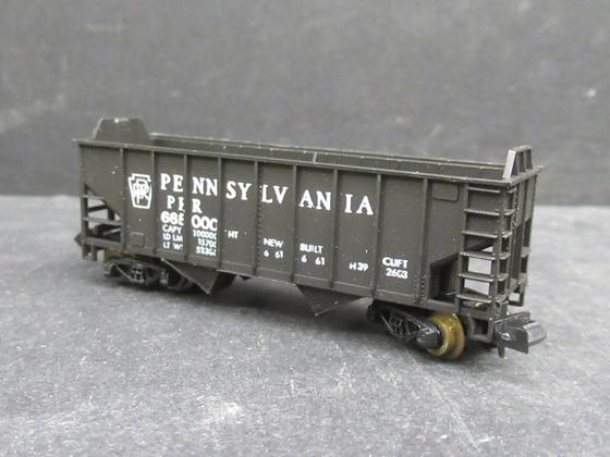 Atlas 2224 Pennsylvania PRR 665000 Twin Bay Hopper schwarz Spur NAtlas 2224 Pennsylvania PRR 665000 Twin Bay Hopper schwarz Spur N
