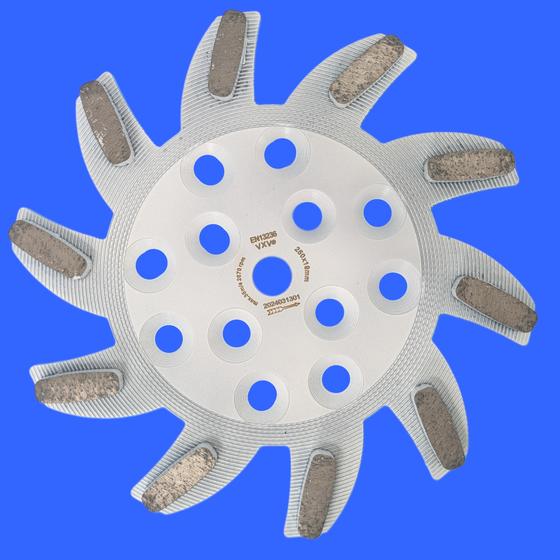 Restposten<br>Diamant-Stern-Schleifscheibe <br> Ø 250 mm medium Bindung<br> für universelle Anwendung