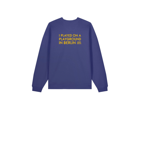Sweatshirt "I played on a playground in Berlin" DUSK RED