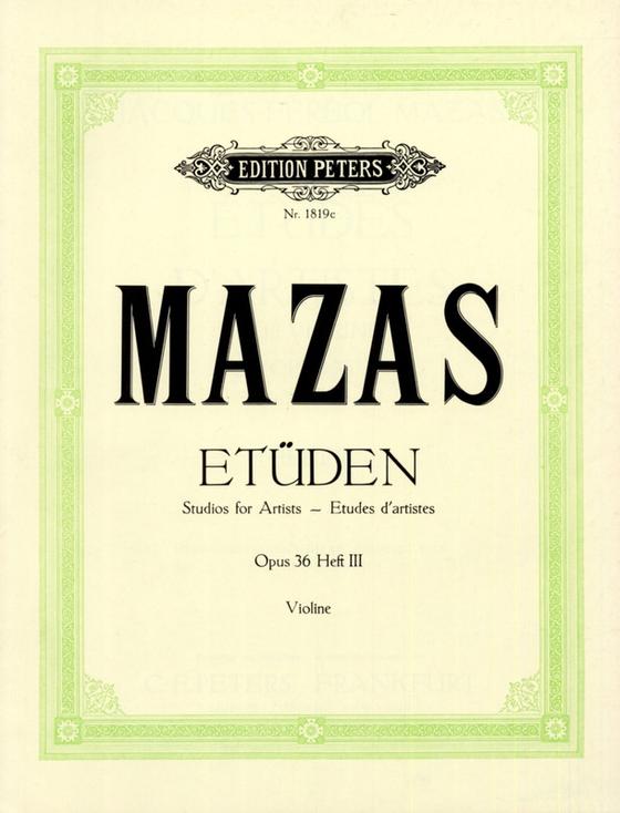 Mazas:Etüden op. 36 Band 3