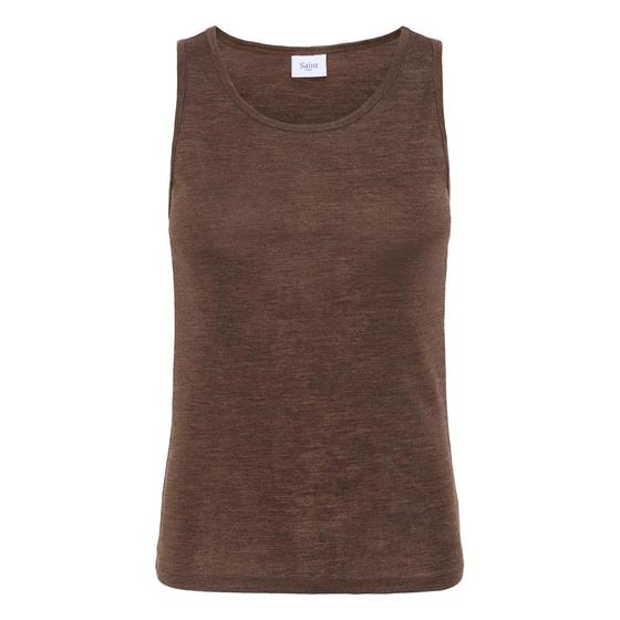 SAINT TROPEZ Tank Top GarimaSZ 30513524 - mokka Melange