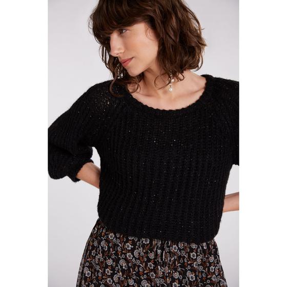 OUI Pullover Glitzer mit Alpaka