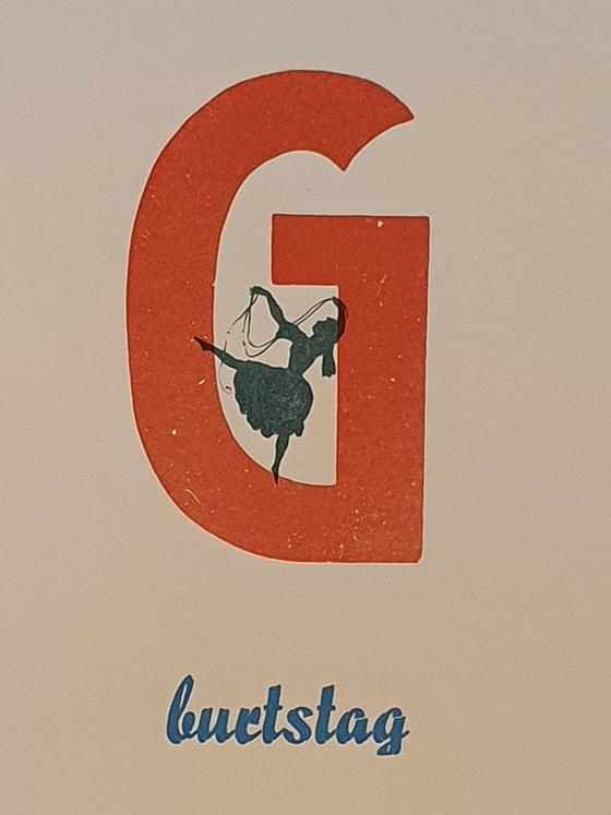 Zum G burtstag 1 in Bleisatz - Buchdruck