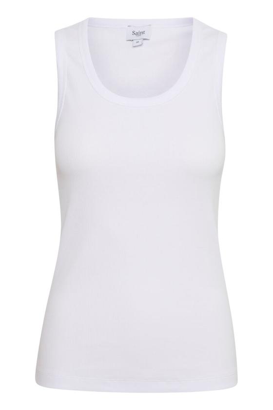 SAINT TROPEZ Tank Top AstaSZ 30512644 - weiß