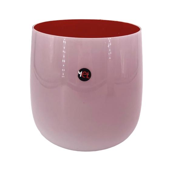 Mel Vase "Happy Spring" mittel, dunkelrot