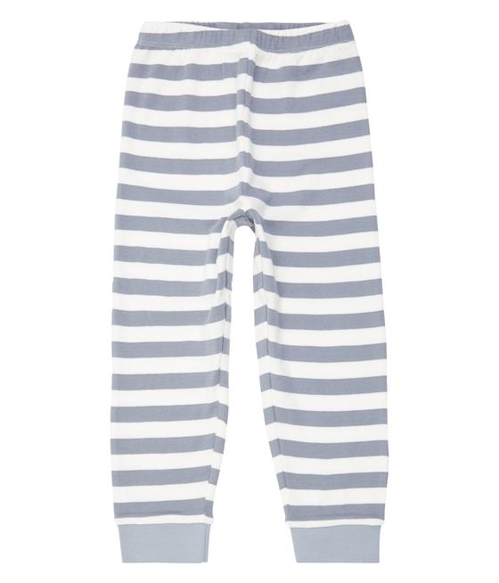 Pyjama "Zebra", Biobaumwolle, GOTS-zertifiziert, dusty blue