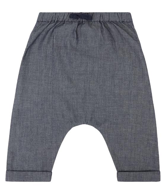 Haremshose, fein-gestreift, blau, Biobaumwolle