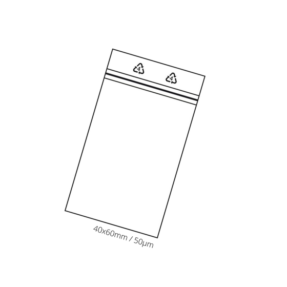 Zip Beutel, Black Leaf®, 40x60mm, CBD