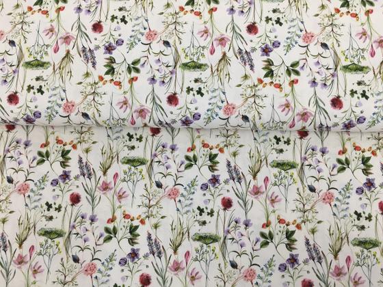Baumwolle Florenz Blumenwiese