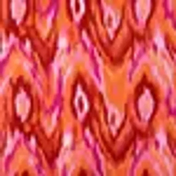 Viskose Satin abstrakt koralle