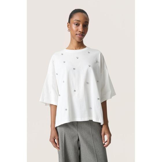 SOAKED Shirt SLAfshan mit Strasssteinen 30408582 - weiß