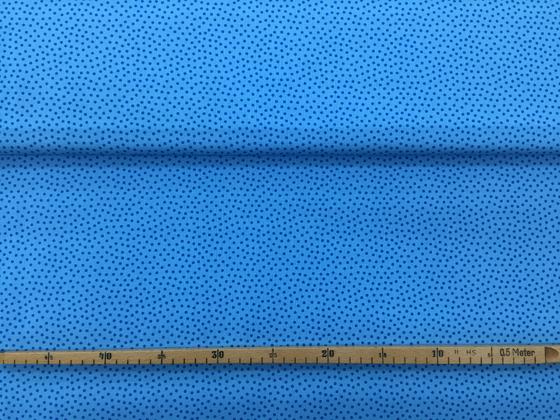 Baumwolle Junge Linie Pünktchen blau