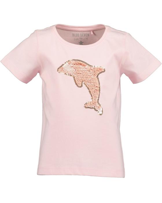 T-Shirt "Delfin" mit Wendepailletten, Baumwolle