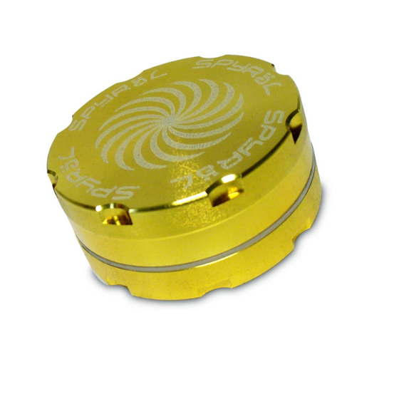 Grinder, Spyräl, Aluminium, 62mm, Gold