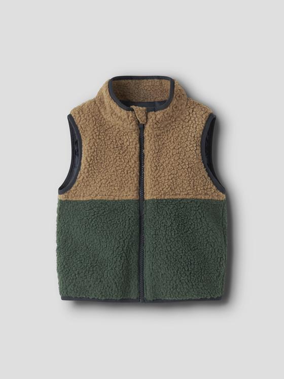 Name It Teddy Weste Colourblock Jungle Green