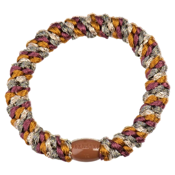 Kknekki Haargummi Rosewood Greybeige Glitter