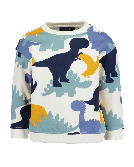 Sweatshirt "Dinos", Baumwolle, offwhite