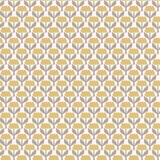 Fox & Flutter von Loes van Oosten für Cotton + Steel mit modernen grafischen Waldmotiven wie dem Square Fox in ruhigen Denimblau-, Rosé- und Grautönen. Ideal für besondere Taschen, Accessoires und Kleidung.