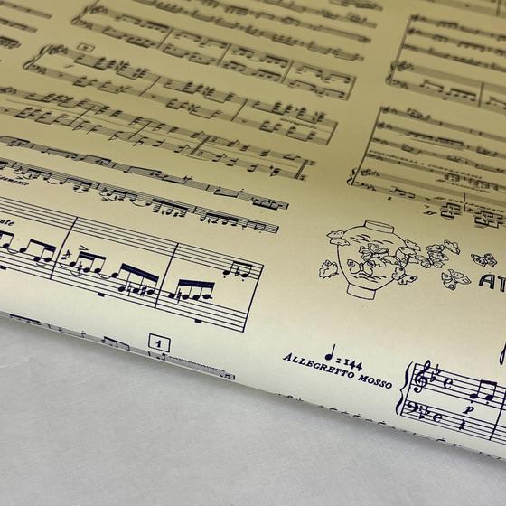 Italienisches Buntpapier - Madama Butterfly, Noten