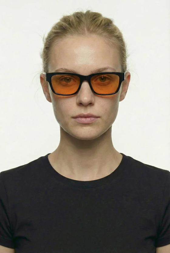 eco SHADES Sonnenbrille VENTURI - schwarz - orange - Unisex