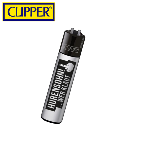 Feuerzeug, CLIPPER®, Hurensohn, Weiß