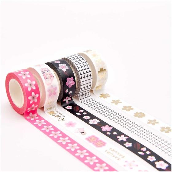RICO DESIGN Tape 5er Set Klebeband Manga Muster - bunt 