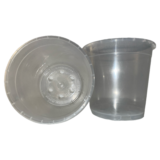 Klarsichttopf Orchideentopf Transparent 12cm 0,7L