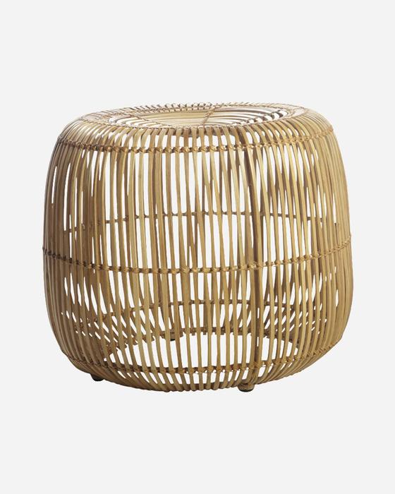 Hocker | Beistelltisch Rattan Modern - Natur