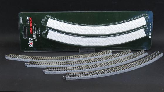 Kato 7078106 (20-132) Gleis gebogen R 348-45° Spur N