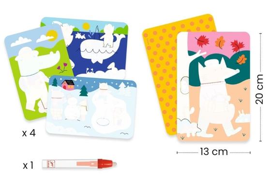 Djeco Zauber Malbilder 4 Jahreszeiten