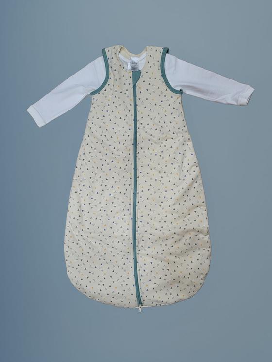 Schlafsack "Dreiecke" mit Innensack, Biobaumwolle