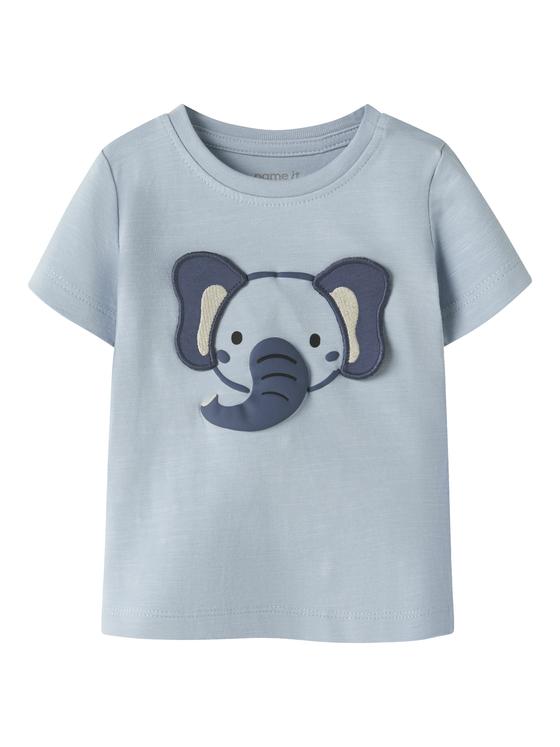 Name It T-Shirt Elephant Blue Fog