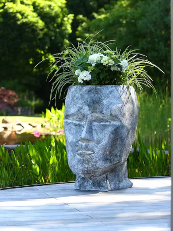 Outdoor | Pflanztopf | Dekoratives Gef / Porzellangef "Head"  DS Home  Store