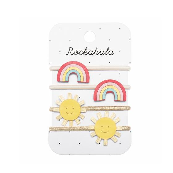 Rockahula Kids Haargummis Vintage Rainbow and Sun