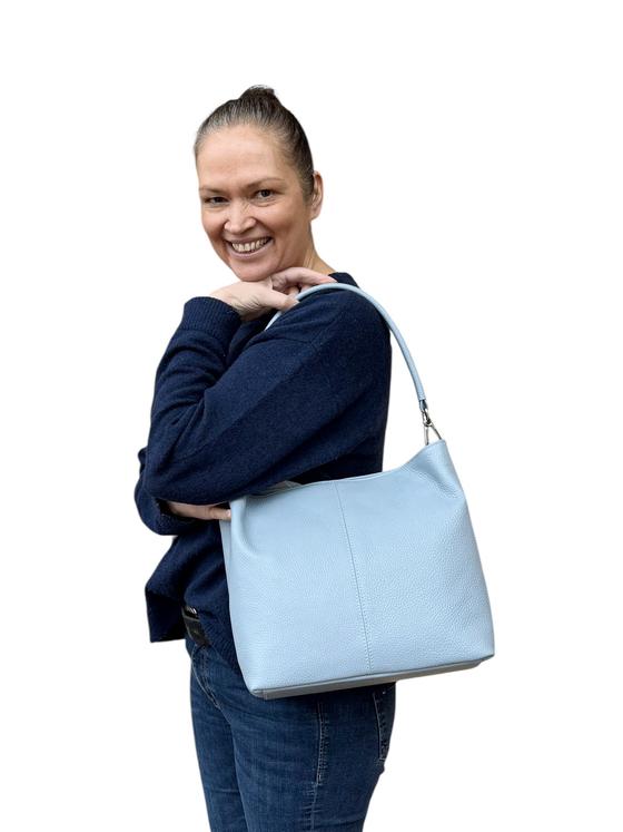Maxima Schultertasche cielo, hellblau