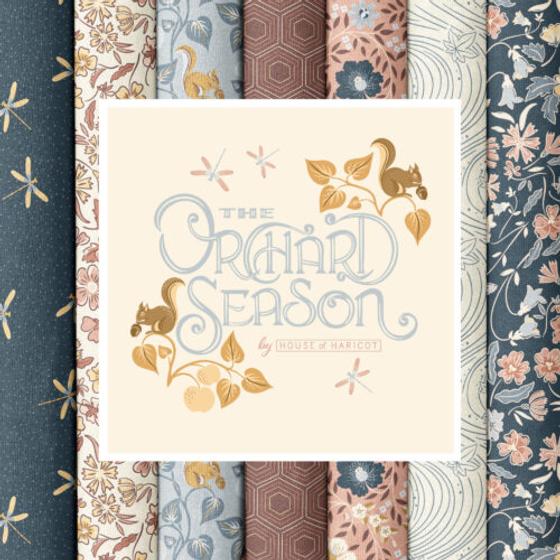 Ahornblatt auf Altrosa Wellen Cloud9 Fabrics The Orchard Season bei Spreefee entdecken