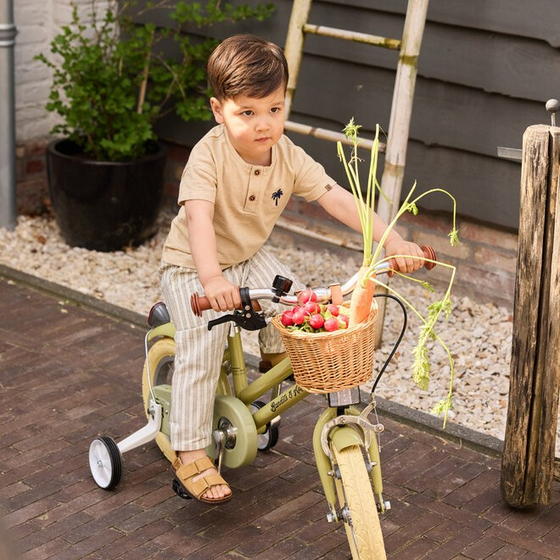 T-Shirt "Palme", Baumwolle, kamel