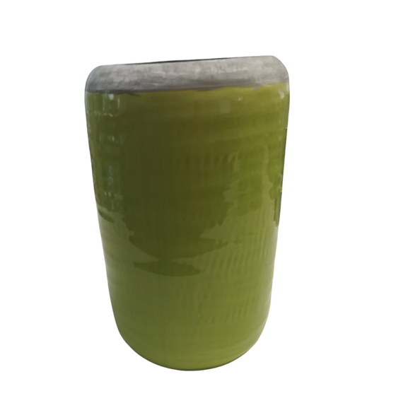 Pflanztopf | Vase / Tontopf - groß Hellgrün