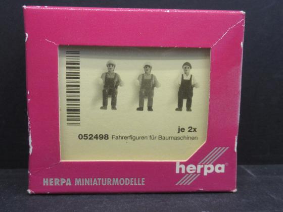 Herpa 052498 Fahrerfiguren für Baumaschienen Spur H0 OVP