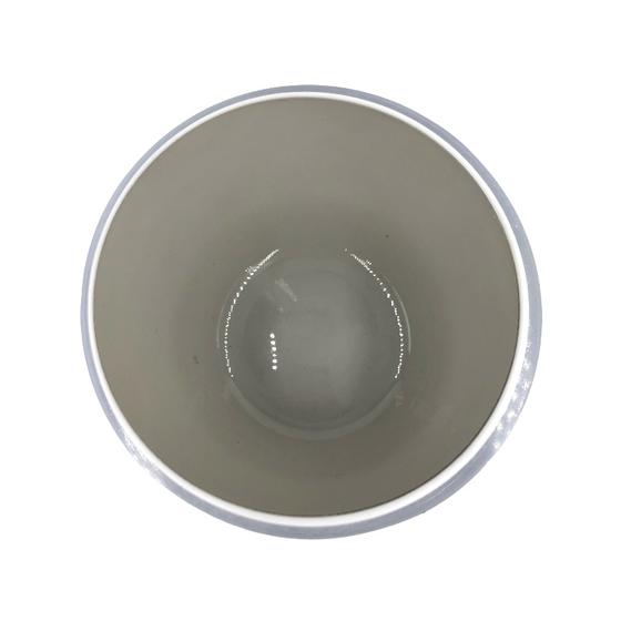 Mel Vase "Happy Spring" mittel, hellgrau