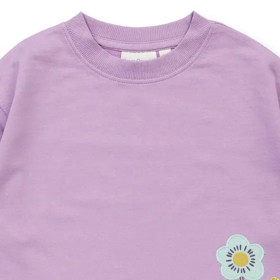 Sense Organics Sweatshirt Calissa Blumendruck Flieder