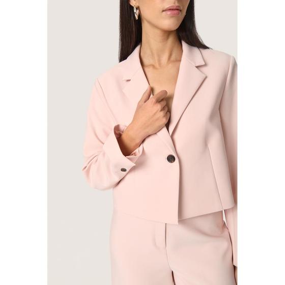 SOAKED IN LUXURY Cropped Blazer SLCorinne 30407631- puder