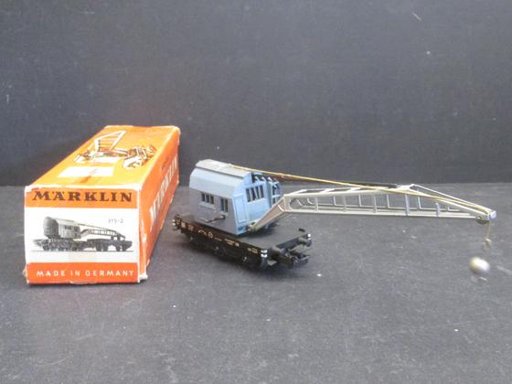 Märklin 315/2 (4611) Kranwagen DB blau Spur H0 AC OVP