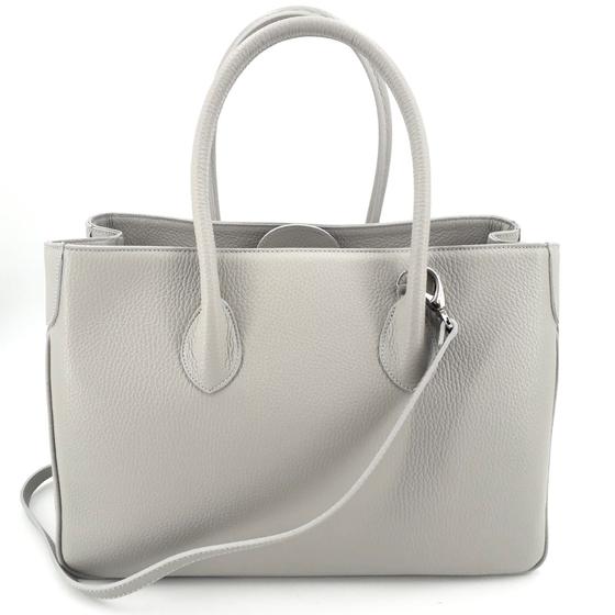 Maxima Handtasche mittel hellgrau perla